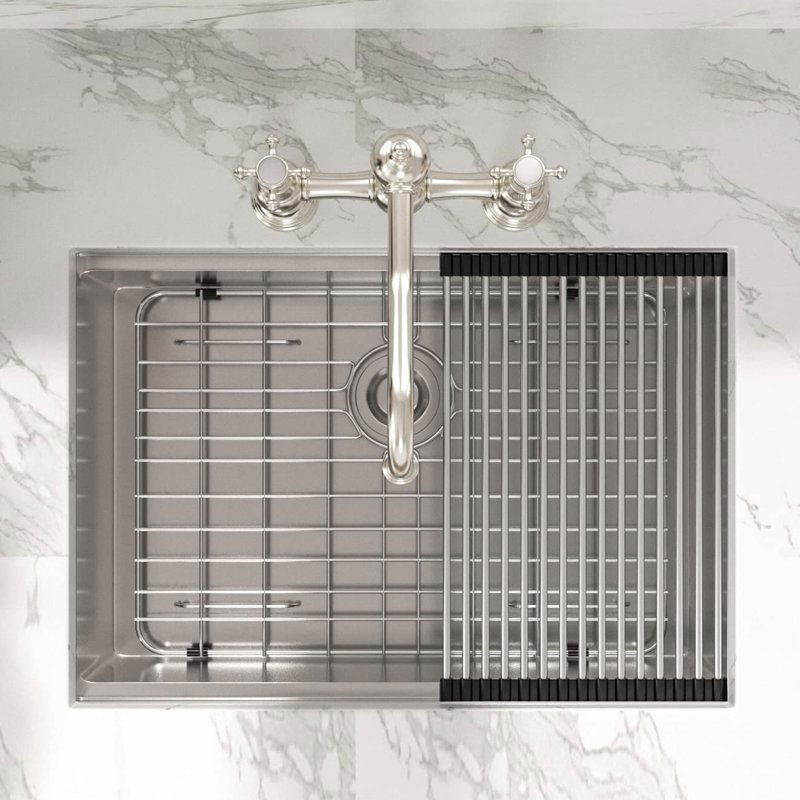 28 " L Undermount Single Bowl Stainless Steel Kitchen Sink