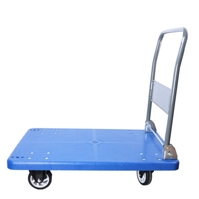 660 Lbs Capacity Foldable Workshop Cart - Heavy Duty Moving Platform With Swivel Push Handle For Tool Transport Hand Truck Convenient Goods Movement