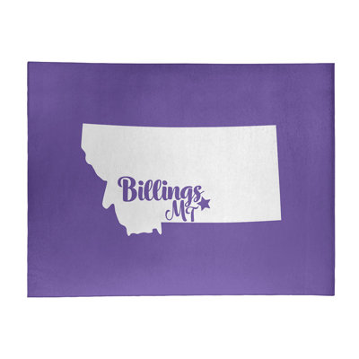 Tapis zone mauve en polyester billings montana