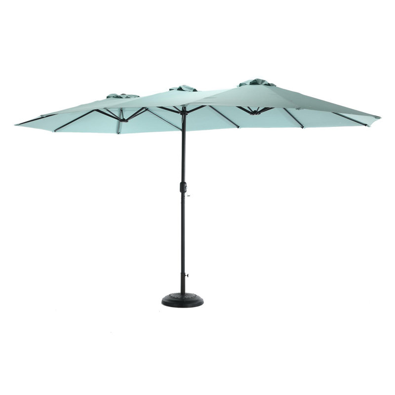 Parasol d'extérieur en métal pour patio, Vert clair