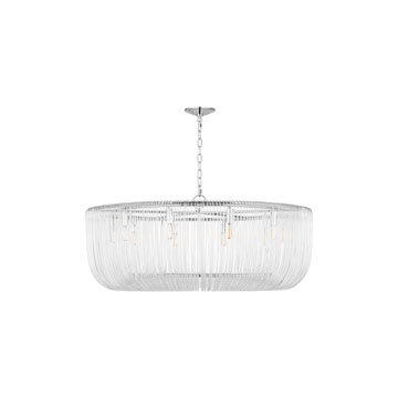 Luminaire suspendu pour salle à manger 6 lumières Carell Chapman & Myers Pierce, Bronze brillant