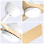 Ventilateur de plafond moderne de 52 pouces avec lumière DEL de 18 W et télécommande avec moteur à courant continu réversible à 3 pales-113576866-113576868