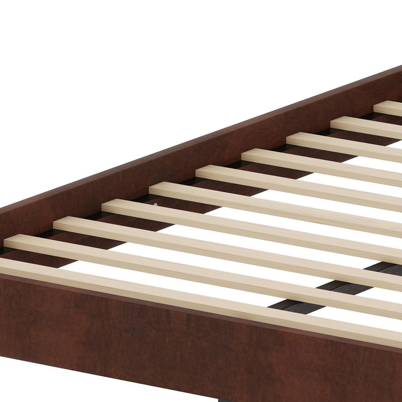 Sleek Platform Sleeping Base with Sturdy Internal Support Grid and Clean Lines, Chocolate
