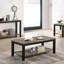 Table de bout simple en bois d'hévéa