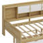Lit de jour en L en bois avec armoires de rangement et deux tiroirs de rangement, lit multifonctionnel avec bureau d'étude et bibliothèque intégrée-1332411195-1332411194