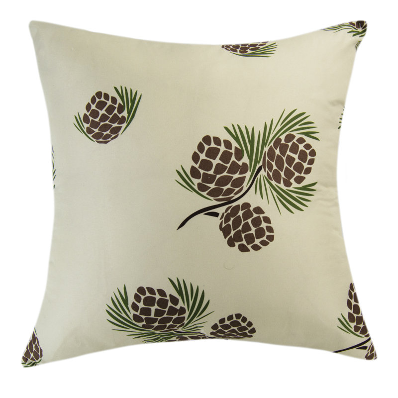 Wilderness Pine Reversible Polyester Decorative Pillow, 16" x 16"