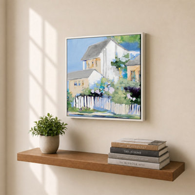 Living By The Water by Jane Slivka - Graphic Art on Canvas