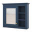 Armoire murale 30 po x 28 po avec miroir, armoire à pharmacie avec 3 tablettes ouvertes (meuble-lavabo non inclus)-659144085