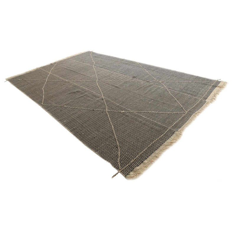 10x14 Pinson Black and White Rug