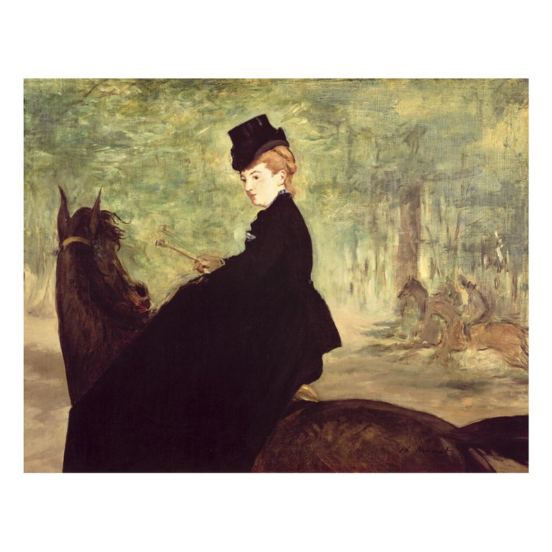 La cavalière d'Edward Manet - Estampe numérique, H 22 po x l 28 po