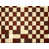 Brun / damier rouge