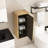 Natural Oak Bathroom Floating Side Cabinet