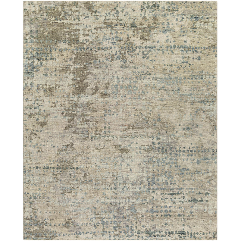 Baugher Wool Abstract Area Rug, Rectangle 2' x 3'