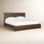 Marica Walnut Platform Bed