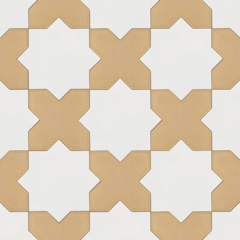Étoile et croix étoile d'os et croix fauve