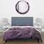 Ensemble de housse de couette mauve à feuilles mauves-107147424