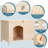 Petsfit Folding Cat House, No Tools Required for Assembly, Cat house Furniture, Indoor Dog House for Small Dog, 35.5"L × 23.5"W × 27"H