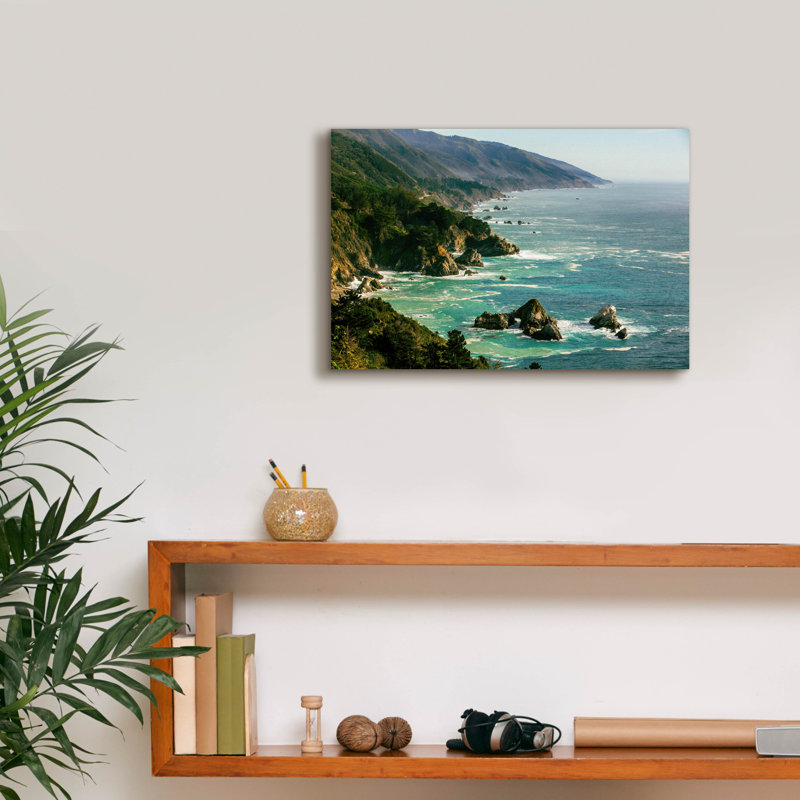 "Dovecove" Cali Big Sur "par Epic Portfolio, art mural sur toile, H 12 po x l 18 po x P 0,75 po