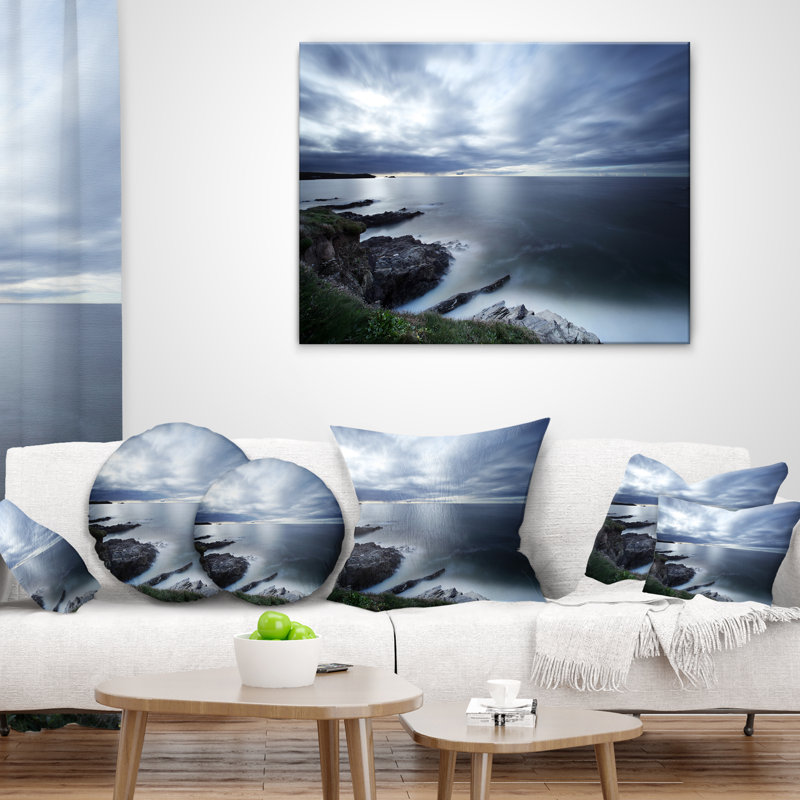 Coussin Seascape, 16 po x 1 po, Carré