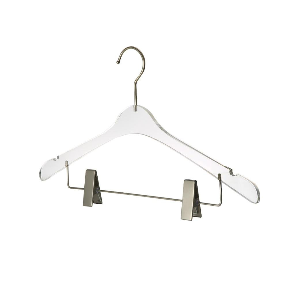 Quality Acrylic Clear Hangers with Clips Made of Clear Acrylic for a Luxurious Look Everly Quinn