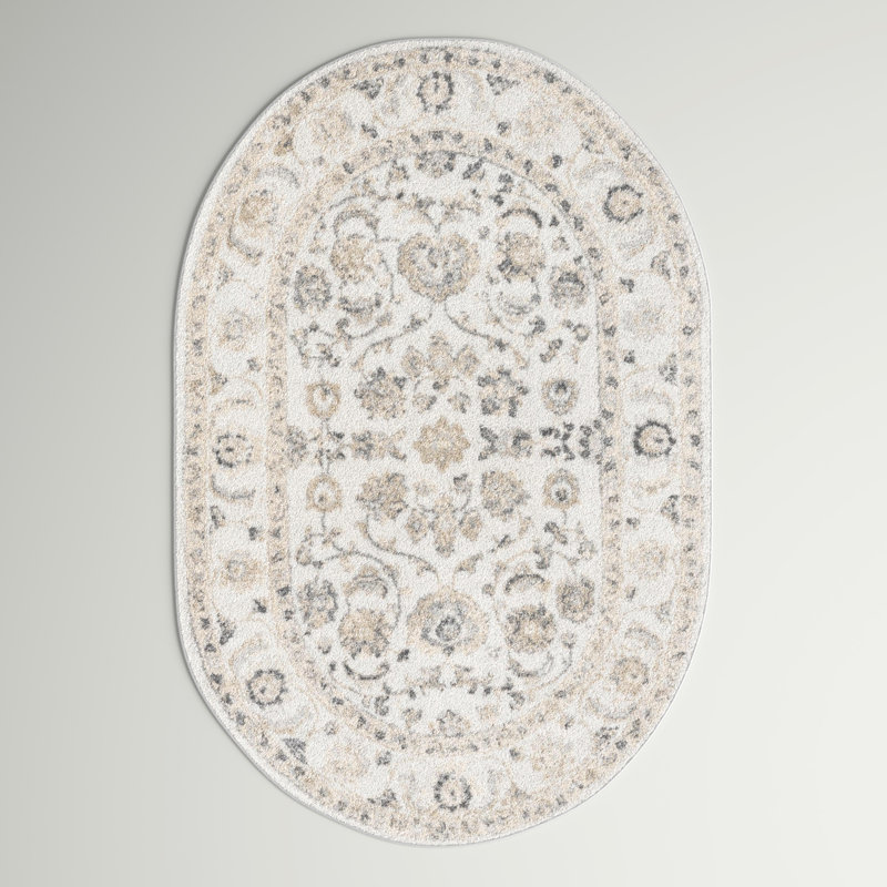 Hilley Oriental Indoor Rug, Oval 4' x 6'