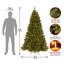 The Holiday Aisle® North Valley Spruce Tree with Clear Lights-24260268