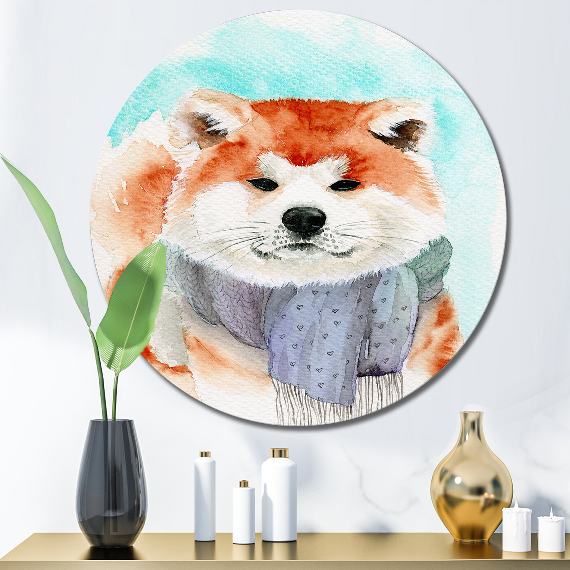 Violet Fox Shower Curtain with Hooks Starry Sky Art Animals Milky