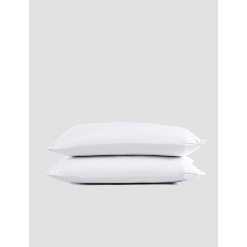 Natural Premium Pillow Case, Clear White, Cal King Pillowcase Set with 2 King Pillowcases