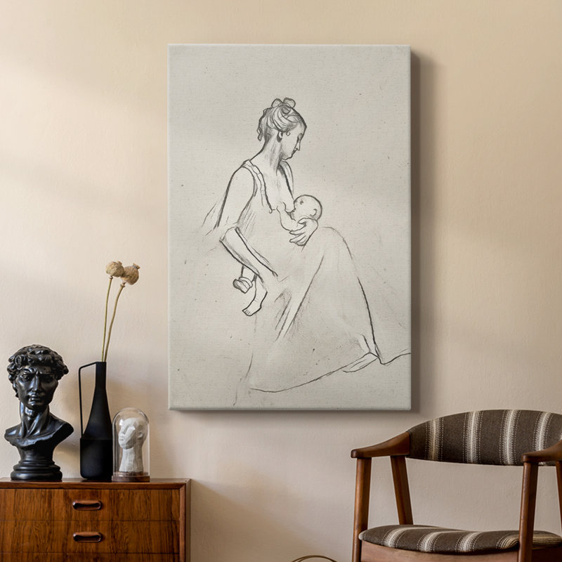 Croquis rétro L XXVII - galerie Cavas sur mesure, H 60 po x l 40 po
