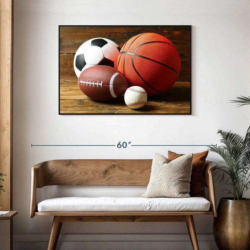 Balls For Caley, 25" X 17", Floating Frame Black