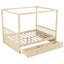 Lit à baldaquin en bois avec tiroirs de rangement, grand-738009305-738009303