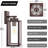 Outdoor Wall Light Fixtures, Exterior Waterproof Lanterns, Porch Sconces Wall Mounted Lighting With E26 Sockets & Glass Shades, Modern Wall Lamps For Patio Front Door Entryway, 2-Pack-995369185