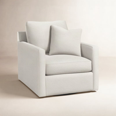 Bel-Air Cotton Upholstered Swivel Armchair