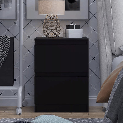 Delancey 40cm W Manufactured Wood Bedside Table