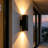 Breshawna Aluminum Matte Black Outdoor Armed Sconce