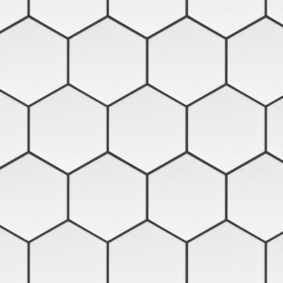 Porcetile 10.08 in. x 11.64 in. Honeycomb Matte Porcelain Mosaic Wall and Floor Tile