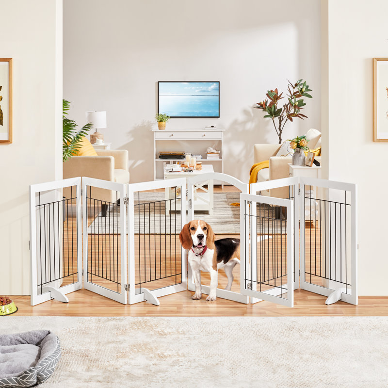 Barrière pour animaux autoportante, Blanc