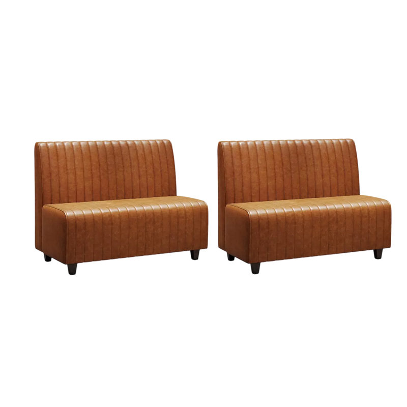 Causeuse 47,2 po Ruggiano, Similicuir brun