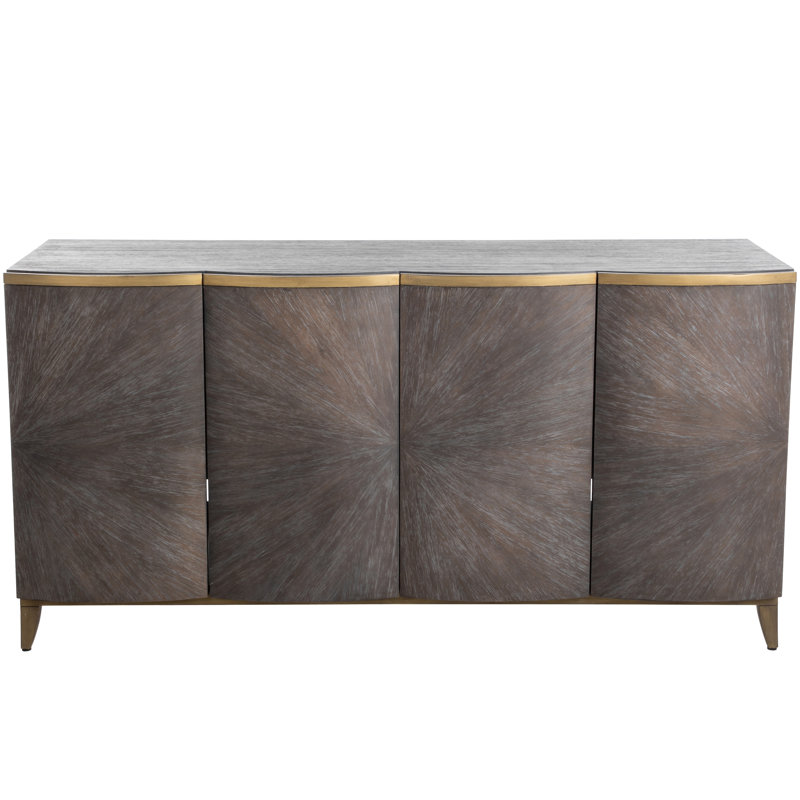 Pete 60" Wide Mindi Solid Wood Sideboard