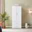 Ruthy Solid Manufactured Wood Armoire, White