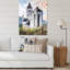 Église gothique verte - Peinture sur toile-67465401-67465407