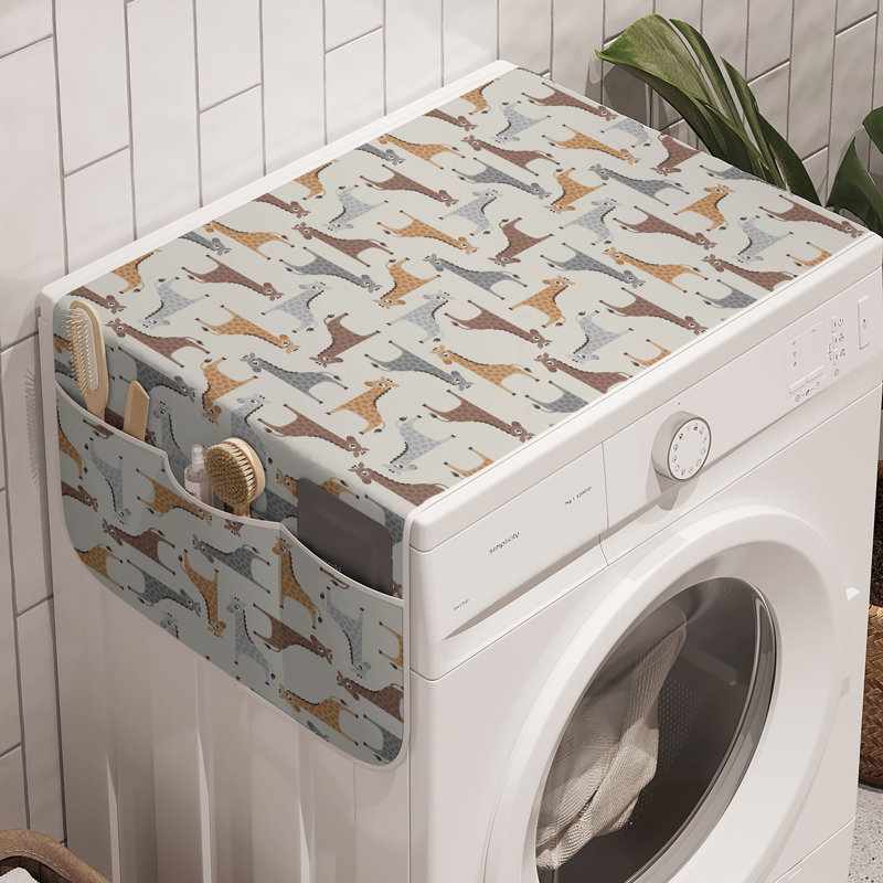 Ensemble de 2 boîtes à linge de 47 po x 18,5 po multicolores brun clair East Urban Home