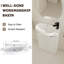 Meuble-lavabo autoportant de 23 po avec lavabo et support de rangement, portes à fermeture douce-1006046488