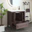Meuble-lavabo simple 30 po avec plateau en céramique Cheris-167818180