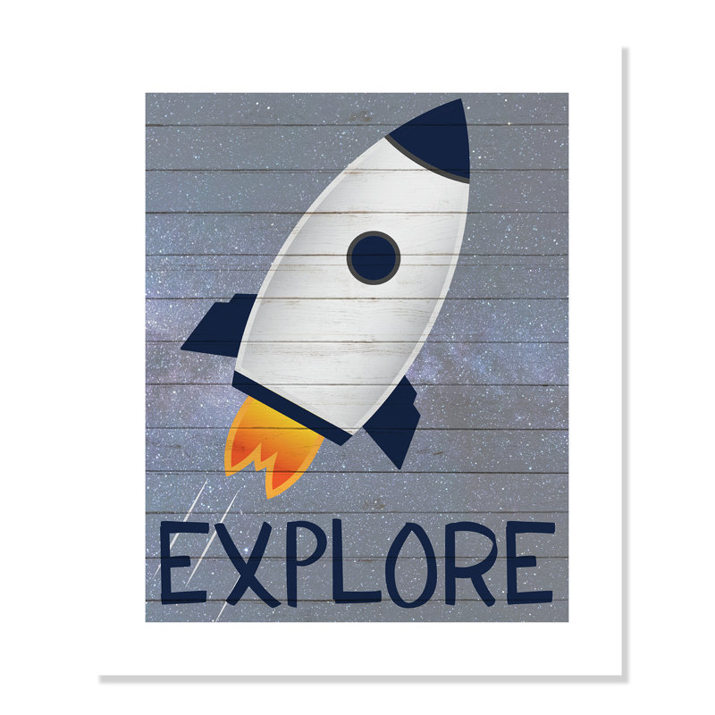 Rolled Space Explorer 1, impression sur papier, H 10 po x l 8 po x P 1 po