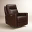Fauteuil inclinable et oscillant en cuir fleur ibis-104707333