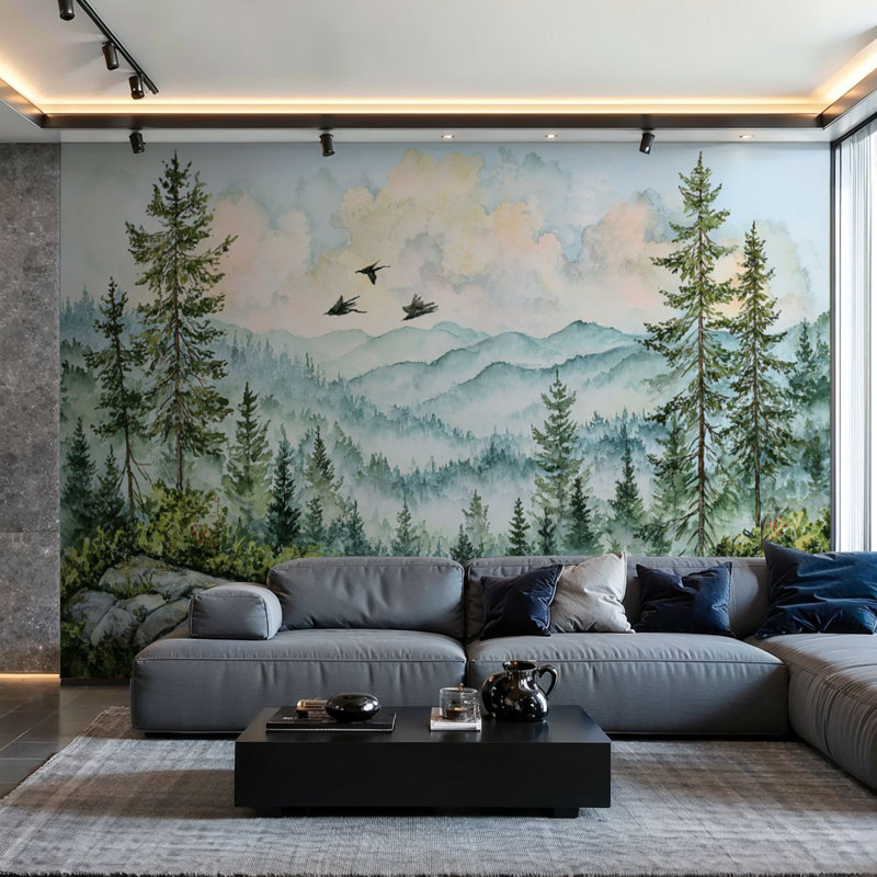 Adhésif mural amovible auto-adhésif et amovible, L 144 po x l 100 po