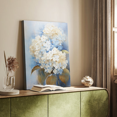 Série FLORAL Cxxviii - Toile tendue avec châssis de qualité supérieure - Prêt à être accroché