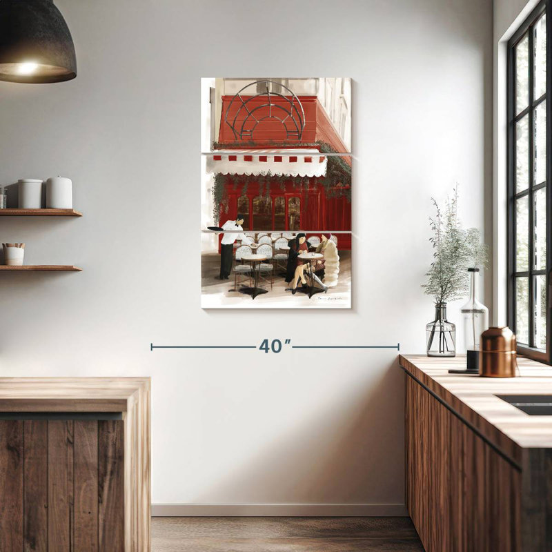 Lilie Paris Bistro Red, 38" H x 24" W