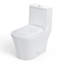 Toilette moderne une pièce BCANHome avec siphon à double chasse, siège et couvercle à fermeture en douceur de 12 po, conception minimaliste peu encombrante